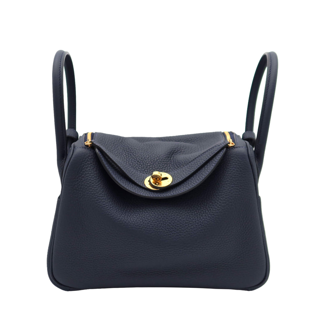 HERMES  エルメス  リンディ 26  ブルーインディゴ  トゴ  ゴールド金具  Y 刻印 - GINZA CELIA