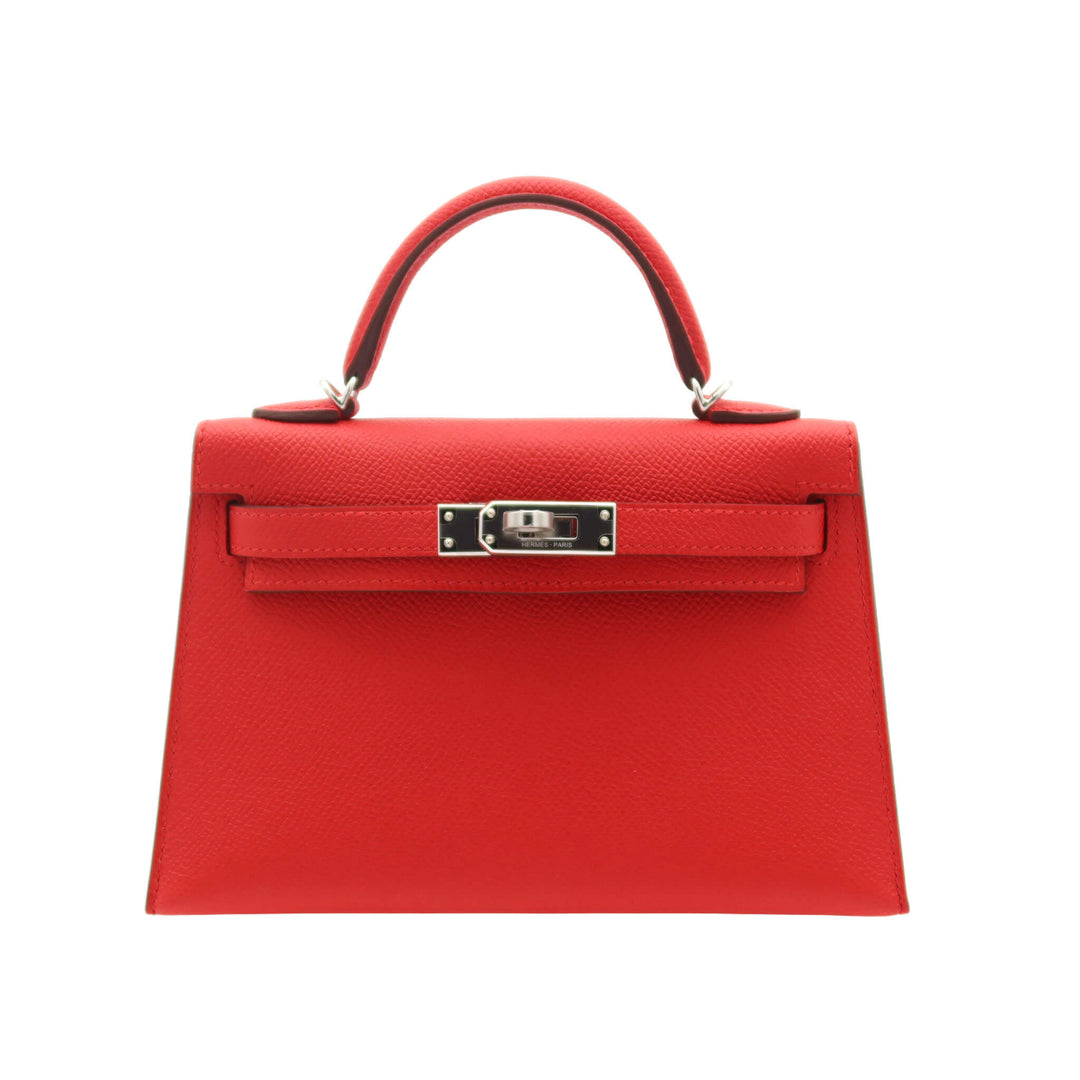HERMES  エルメス  ミニケリー ドゥ  ルージュラデュー  エプソン  シルバー金具  K 刻印 - GINZA CELIA