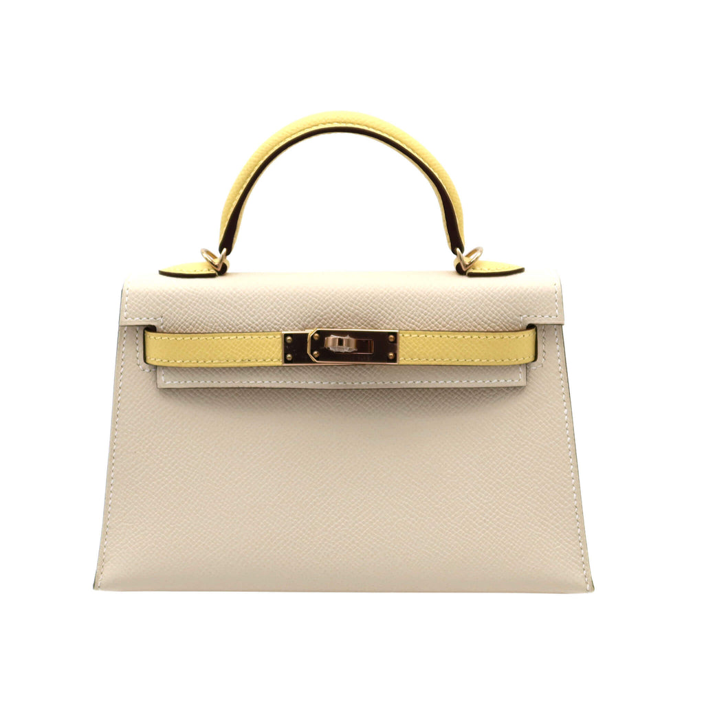 HERMES エルメス ミニケリードゥ SPO クレ ジョーヌプッサン エプソン