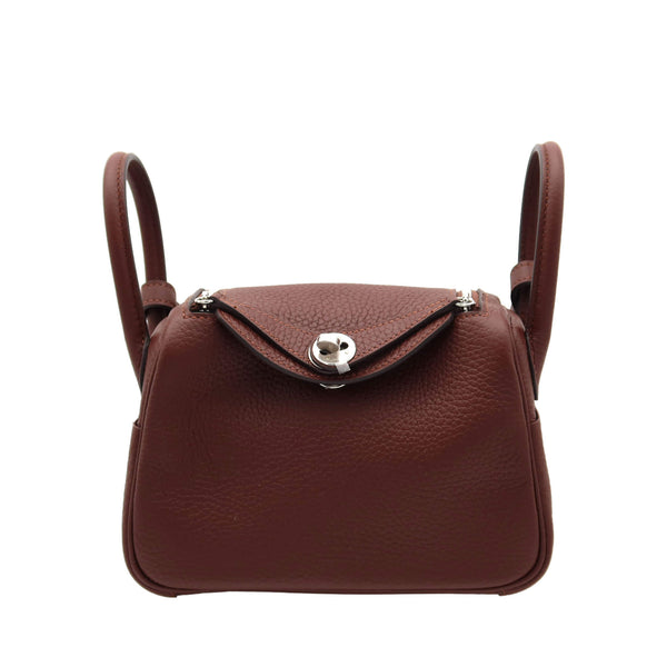 HERMES エルメス リンディ ミニ テール トリヨンクレマンス シルバー