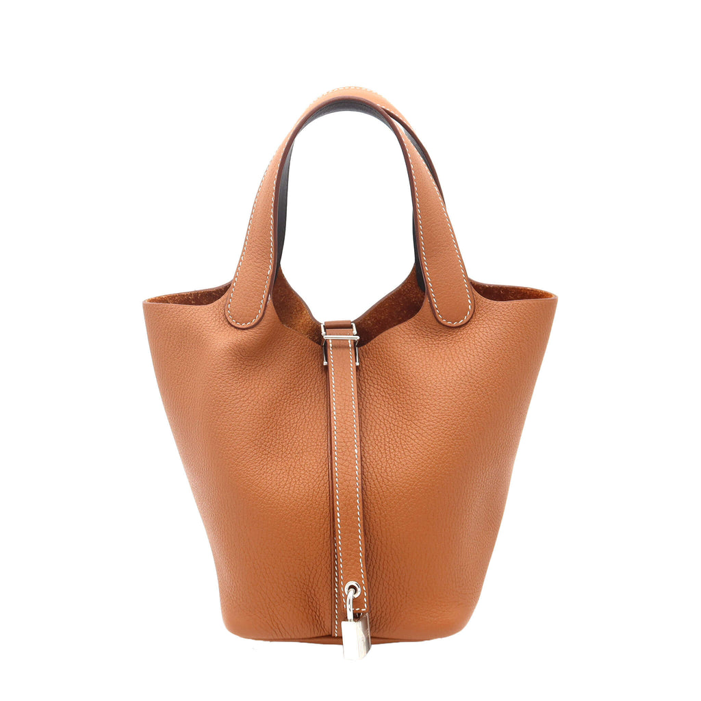 新品、エルメスピコタンロック18 pm ゴールド金具 HERMES エルメスピコタンロック18 ゴールドエベンヌトリヨンクレマンス