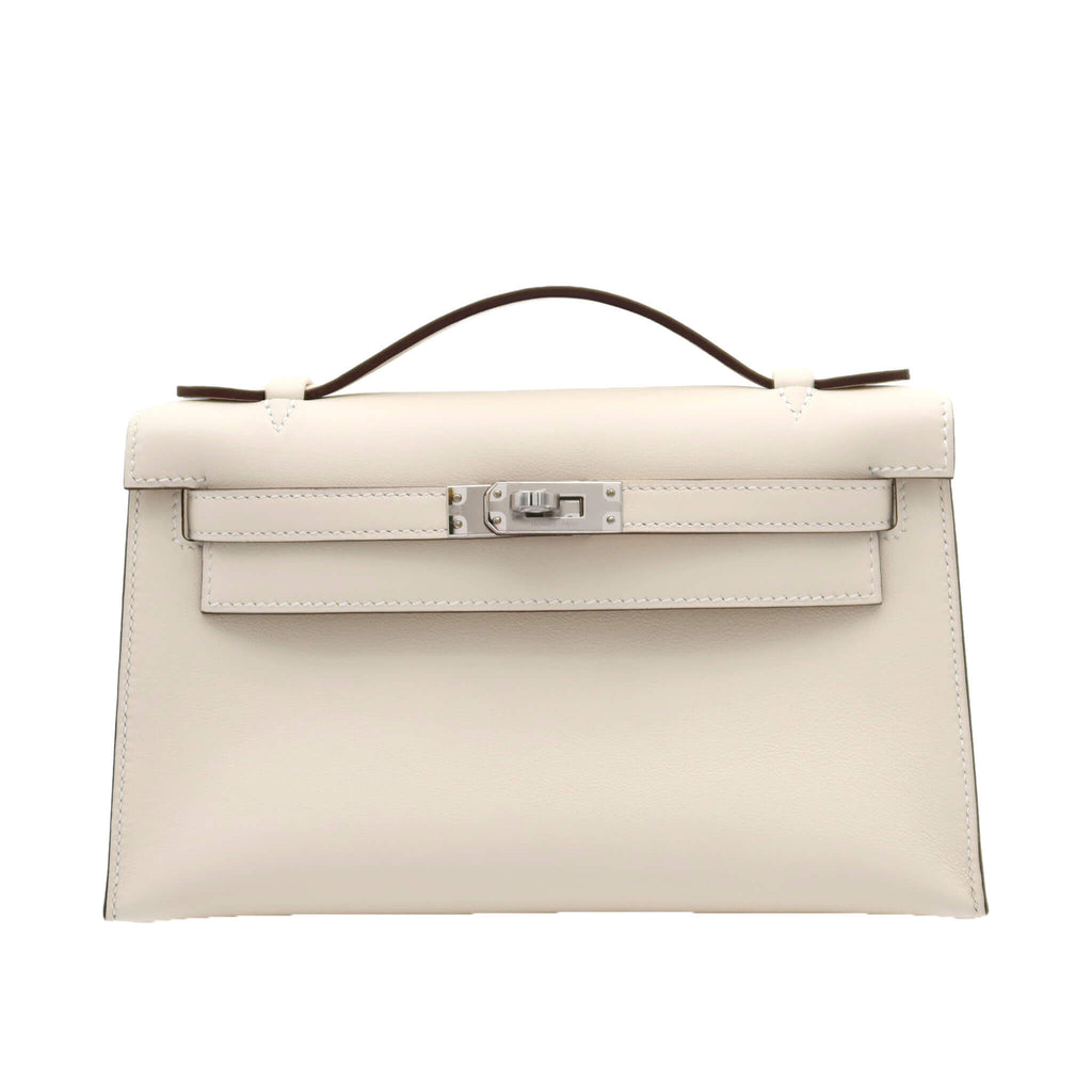 HERMES エルメス ポシェットケリー ナタ スイフト シルバー金具 G刻印