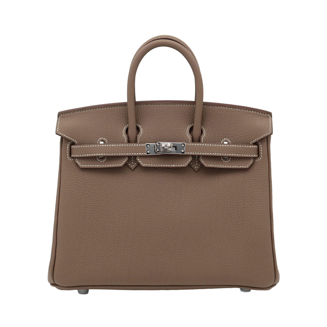 HERMES  エルメス  バーキン 25  エトゥープ  トゴ  シルバー金具  K 刻印