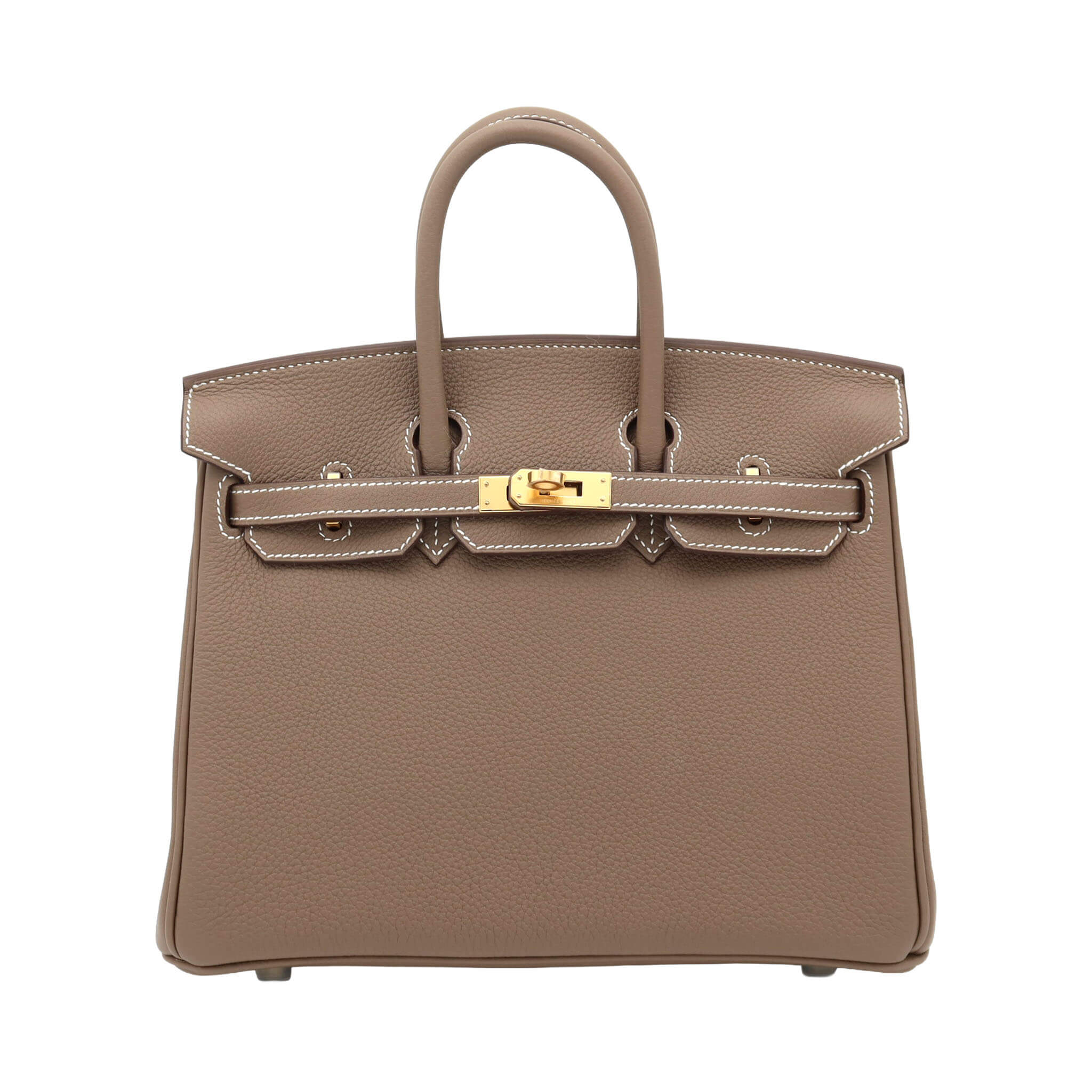 HERMES エルメス バーキン25 エトゥープ トゴ ゴールド金具 G刻印
