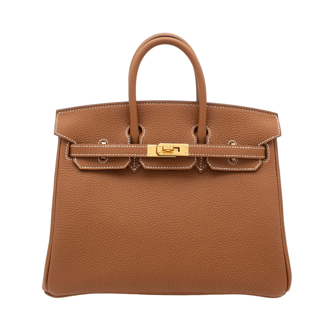 HERMES エルメス バーキン25 ゴールド トゴ ゴールド金具 G刻印 - GINZA CELIA