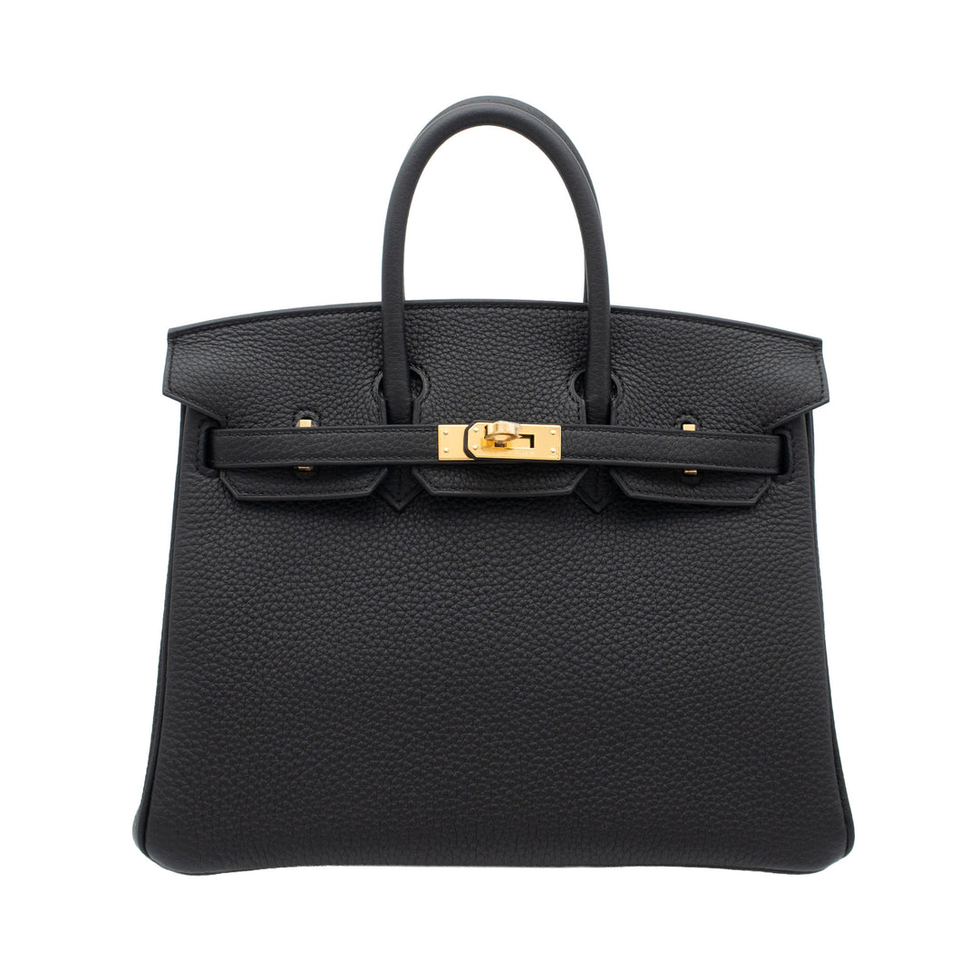 HERMES エルメス バーキン25 ブラック トゴ ゴールド金具 K刻印 - GINZA CELIA
