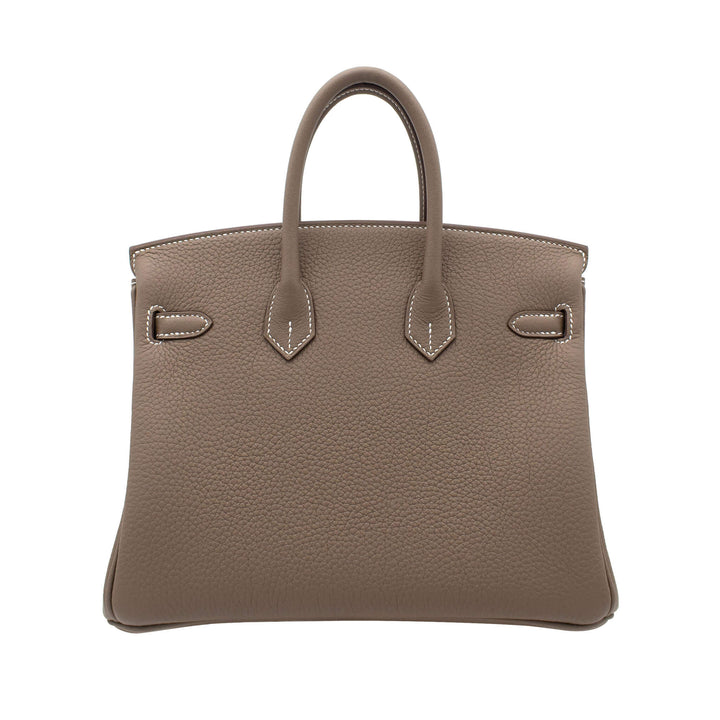 HERMES エルメス バーキン25 エトゥープ トゴ シルバー金具 G刻印