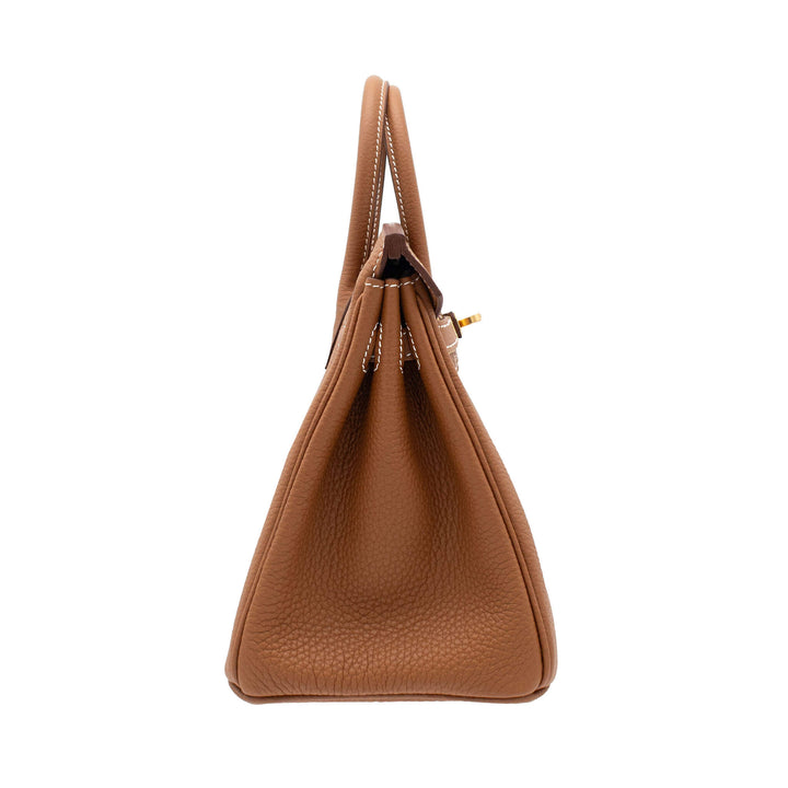 HERMÈS Birkin 25 Gold Togo Gold Hardware (GHW) Stamp G