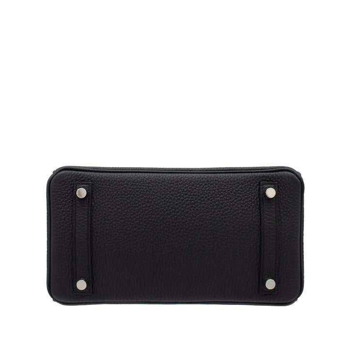HERMÈS Birkin 25 Black Togo PHW Stempel G