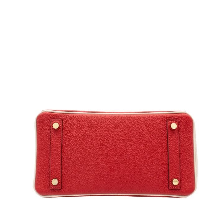 HERMES エルメス バーキン25 SPO ルージュカザック/クレ トゴ マットゴールド金具 U刻印 - GINZA CELIA