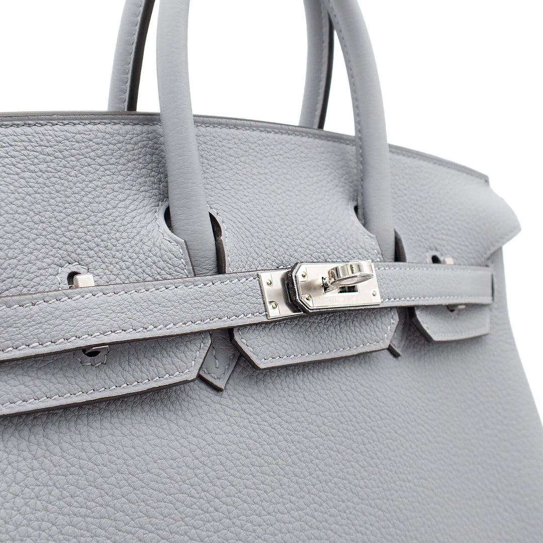 HERMES エルメス バーキン25 グリパンタン トゴ シルバー金具 G刻印