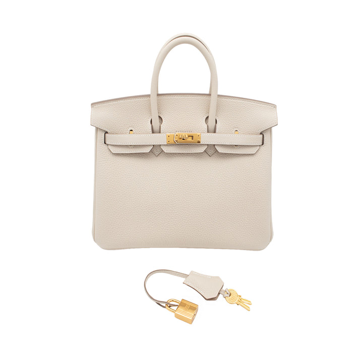 HERMES エルメス バーキン25 クレ トゴ ゴールド金具 G刻印 - GINZA CELIA