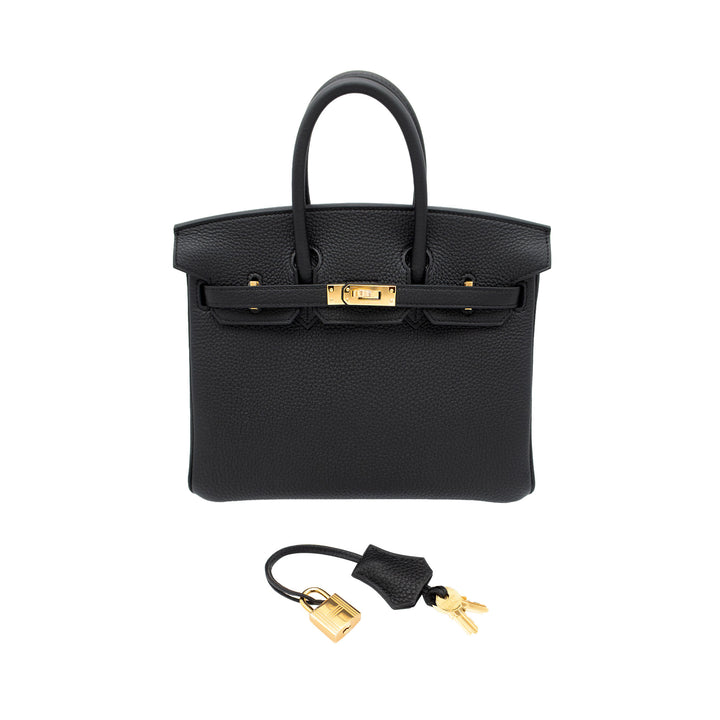 HERMES エルメス バーキン25 ブラック トゴ ゴールド金具 K刻印 - GINZA CELIA