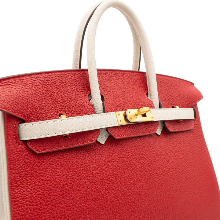 HERMES エルメス バーキン25 SPO ルージュカザック/クレ トゴ マットゴールド金具 U刻印 - GINZA CELIA