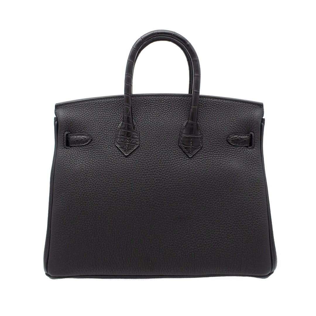 HERMES エルメス バーキン25 タッチ ブラック トゴ/アリゲーターマット ゴールド金具 B刻印 - GINZA CELIA
