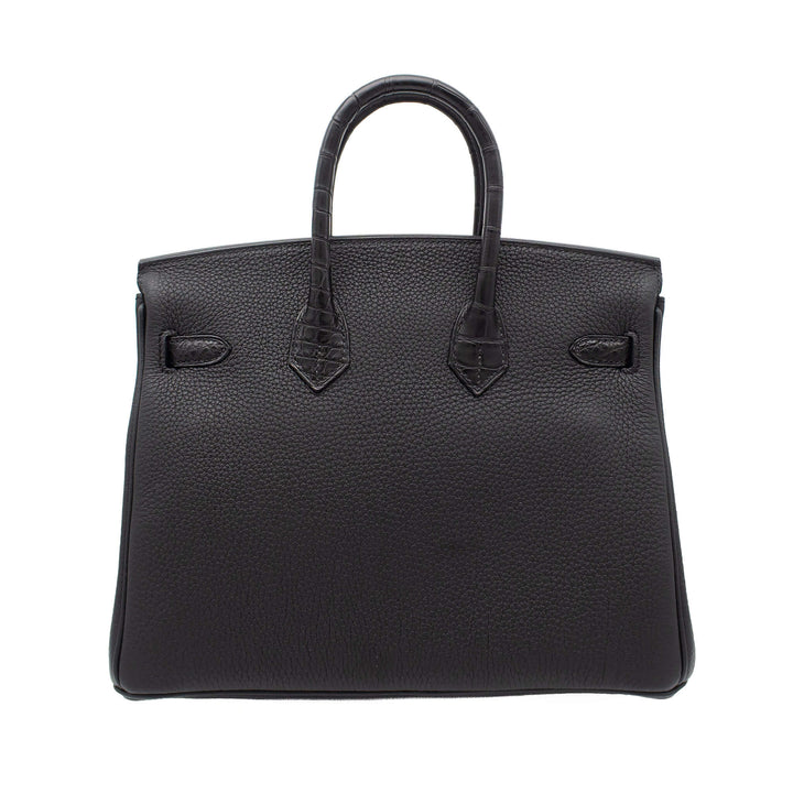 HERMES エルメス バーキン25 タッチ ブラック トゴ/アリゲーターマット ゴールド金具 B刻印 - GINZA CELIA