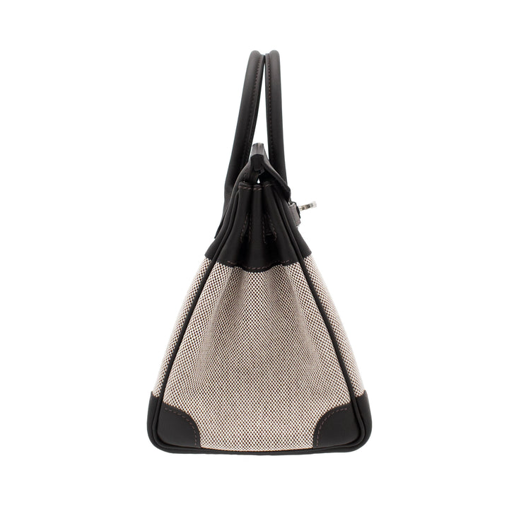 HERMES エルメス バーキン25 バイブルン トワルアッシュ/スイフト シルバー金具 G刻印 - GINZA CELIA