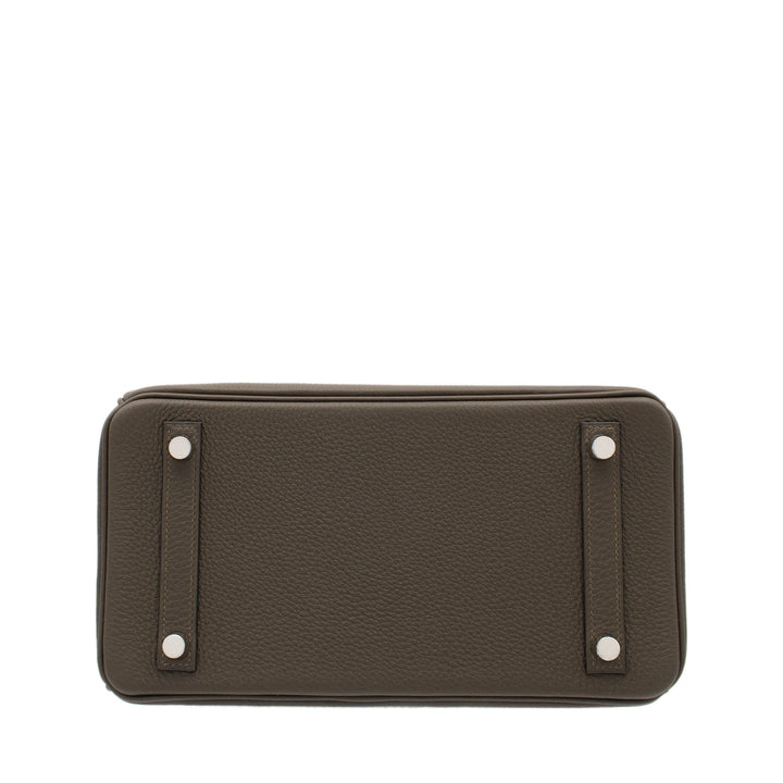 HERMÈS Birkin 25 Vert Loden Togo PHW Stempel G