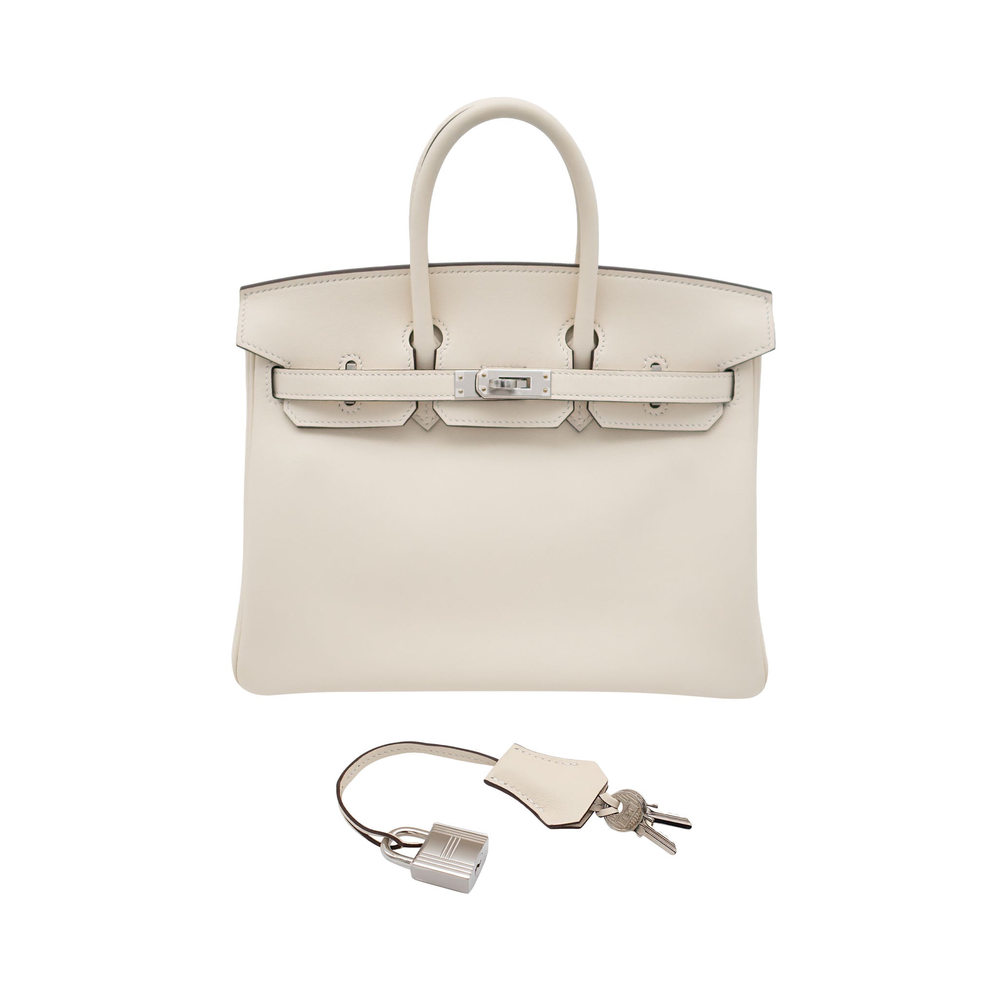 HERMES エルメス バーキン25 ナタ スイフト シルバー金具 G刻印