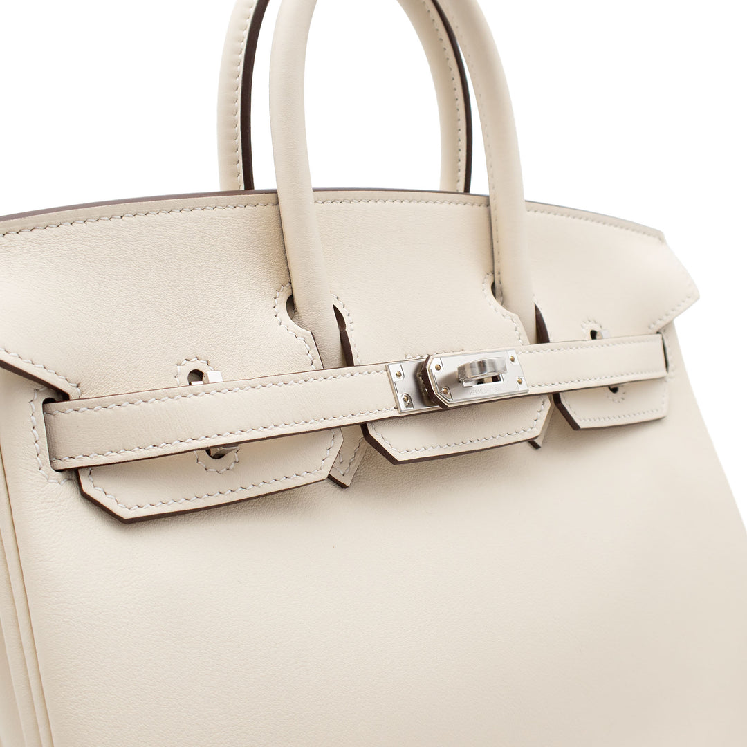 HERMES エルメス バーキン25 ナタ スイフト シルバー金具 G刻印