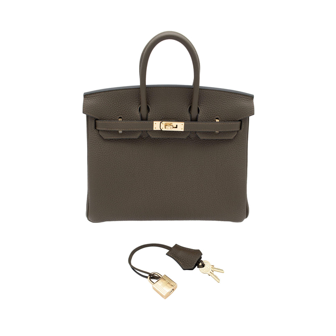 HERMES エルメス バーキン25 ヴェールロデン トゴ シルバー金具 G刻印 - GINZA CELIA