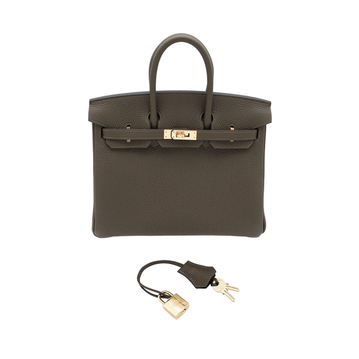 HERMES エルメス バーキン25 ヴェールロデン トゴ シルバー金具 G刻印 - GINZA CELIA