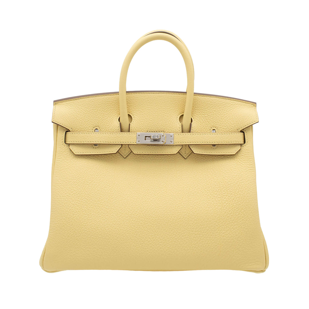 HERMES エルメス バーキン25 ジョーヌプッサン トゴ シルバー金具 G刻印 - GINZA CELIA