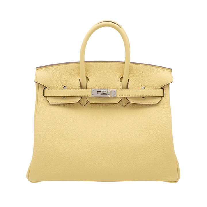 HERMES エルメス バーキン25 ジョーヌプッサン トゴ シルバー金具 G刻印 - GINZA CELIA