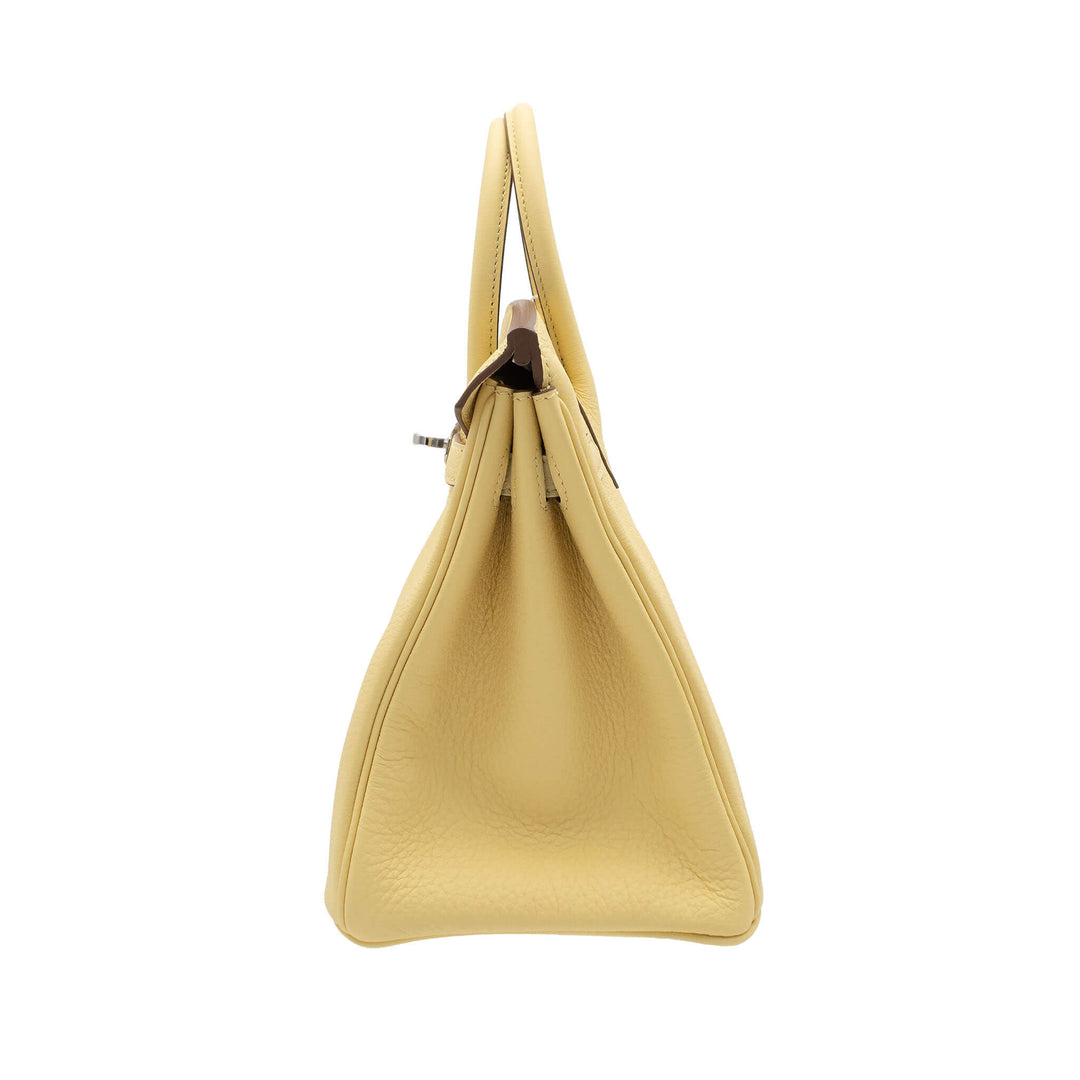 HERMES エルメス バーキン25 ジョーヌプッサン トゴ シルバー金具 G刻印 - GINZA CELIA