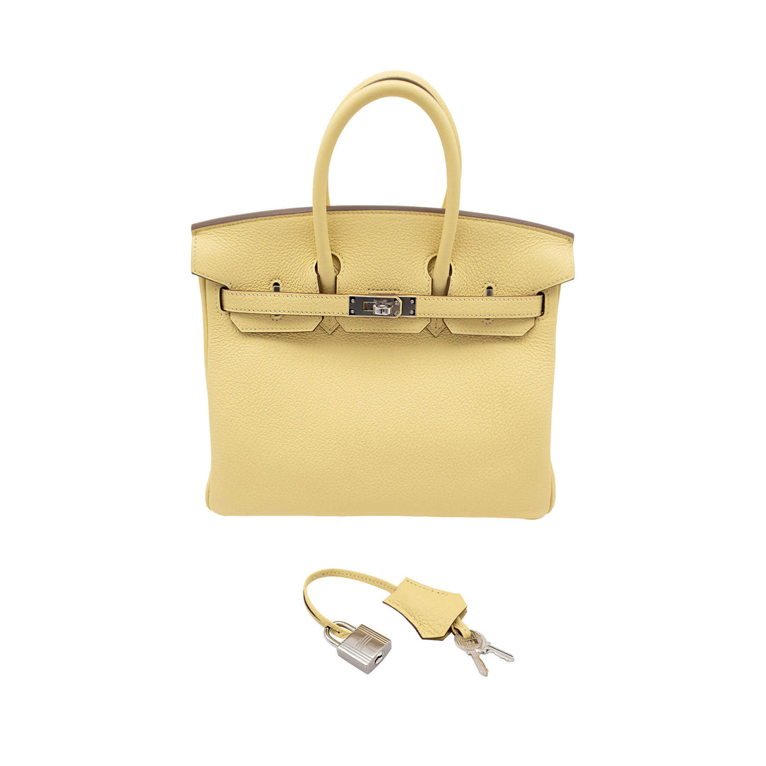 HERMES エルメス バーキン25 ジョーヌプッサン トゴ シルバー金具 G刻印 - GINZA CELIA