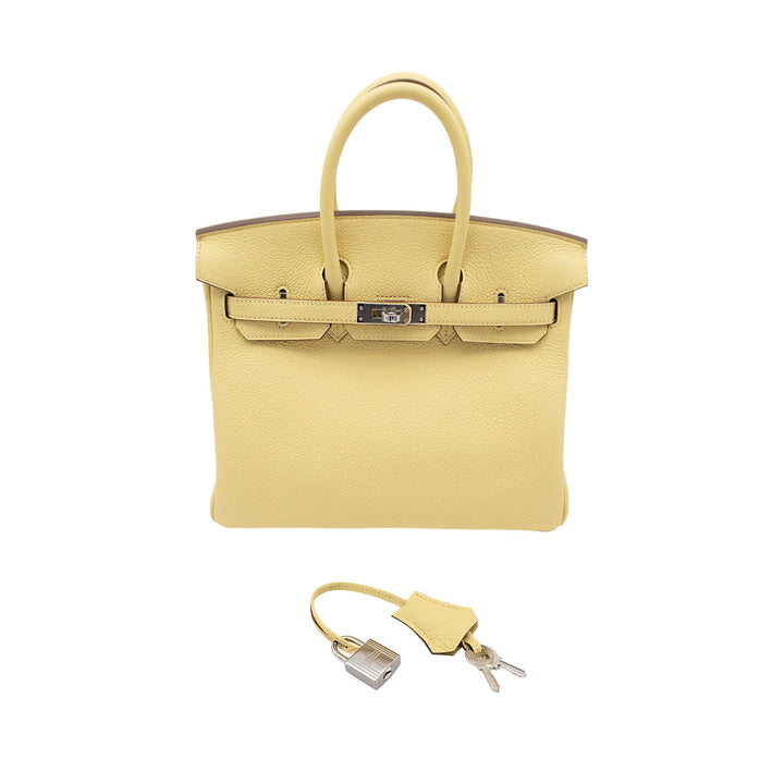 HERMES エルメス バーキン25 ジョーヌプッサン トゴ シルバー金具 G刻印 - GINZA CELIA