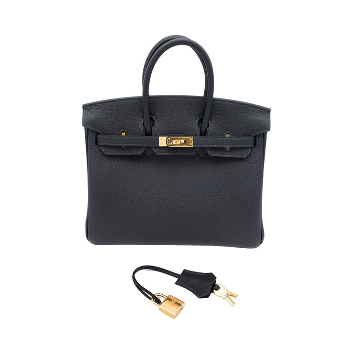 HERMES エルメス バーキン25 キャバン トゴ ゴールド金具 G刻印