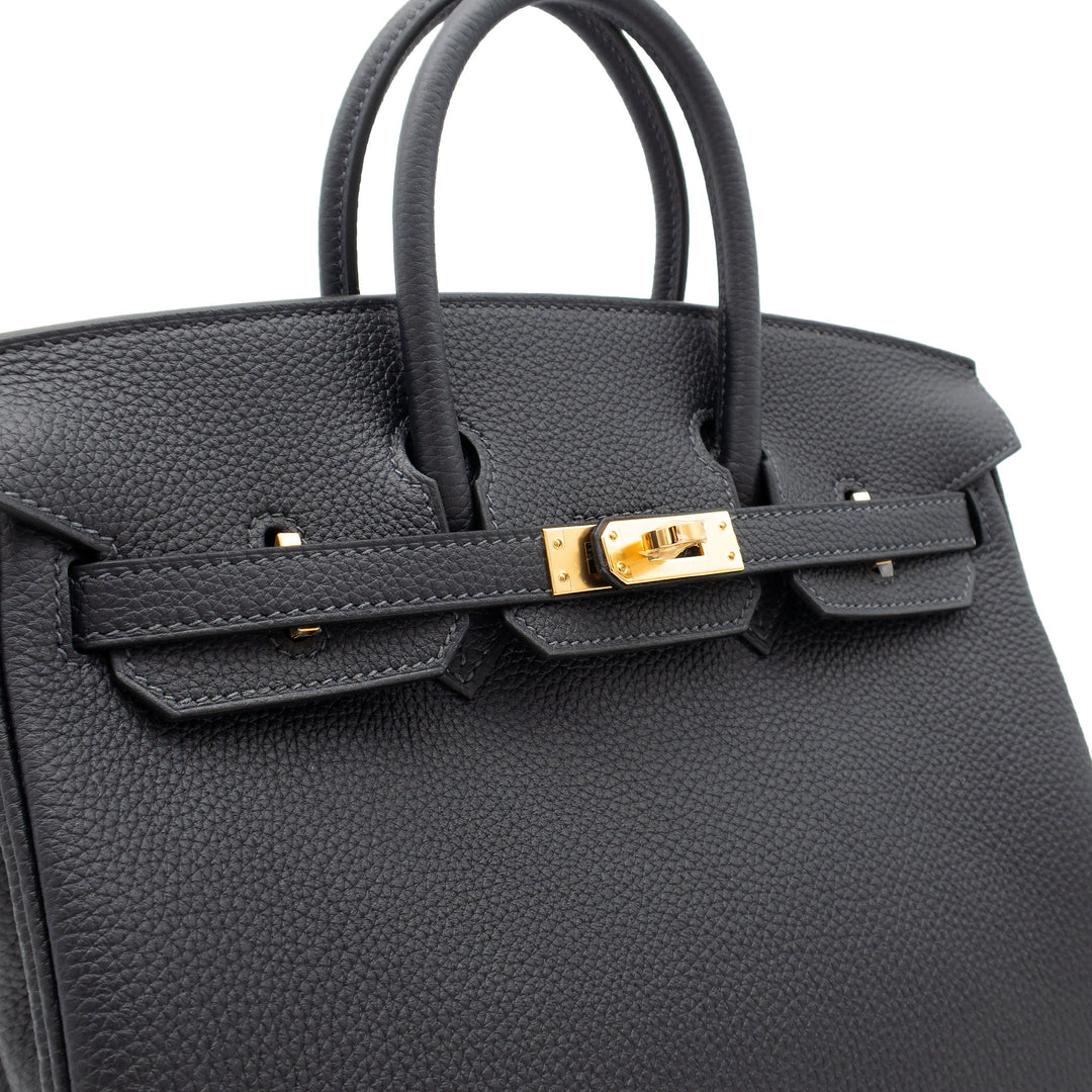 HERMES エルメス バーキン25 キャバン トゴ ゴールド金具 G刻印