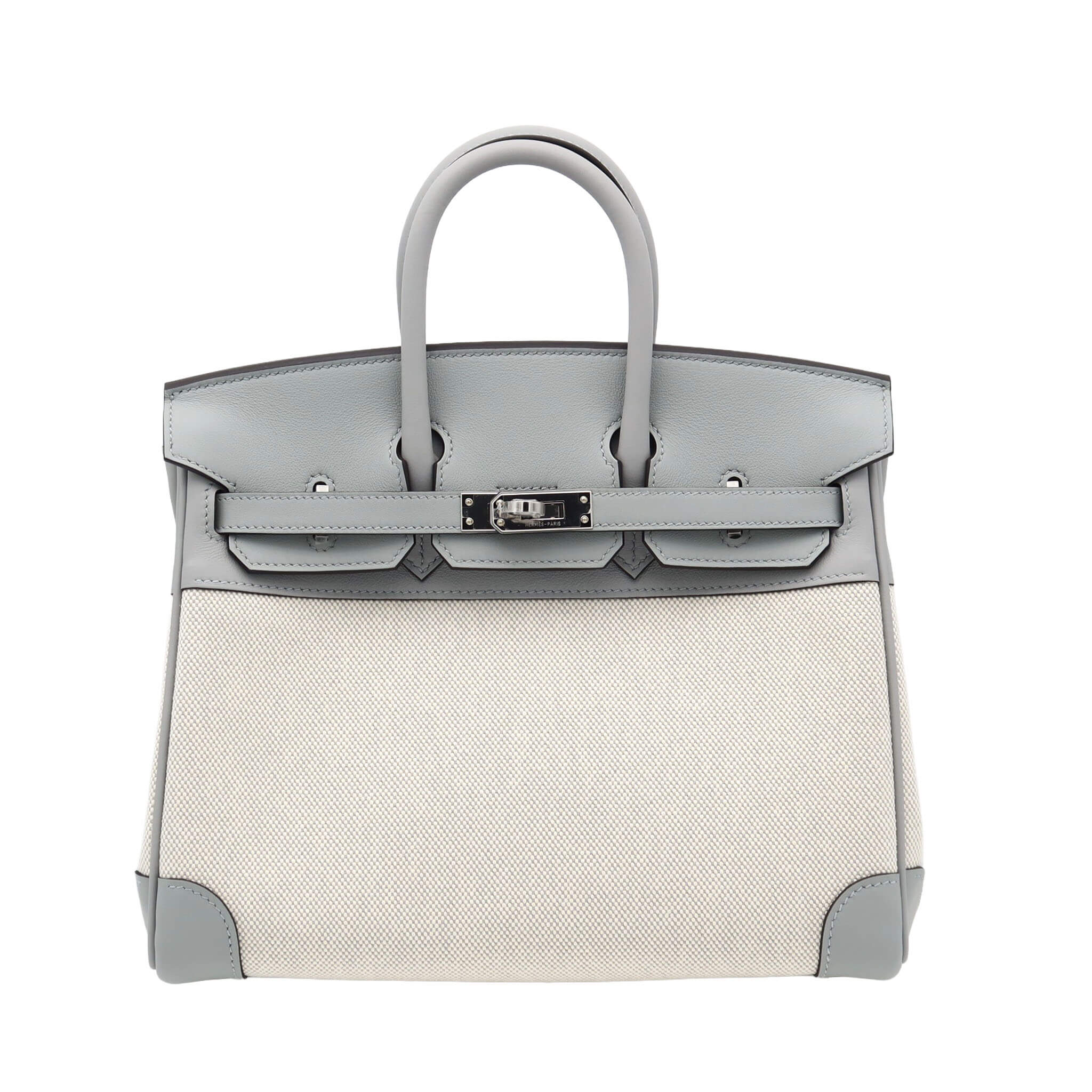 HERMES エルメス バーキン 25 ブルーグラシェ トワル スイフト