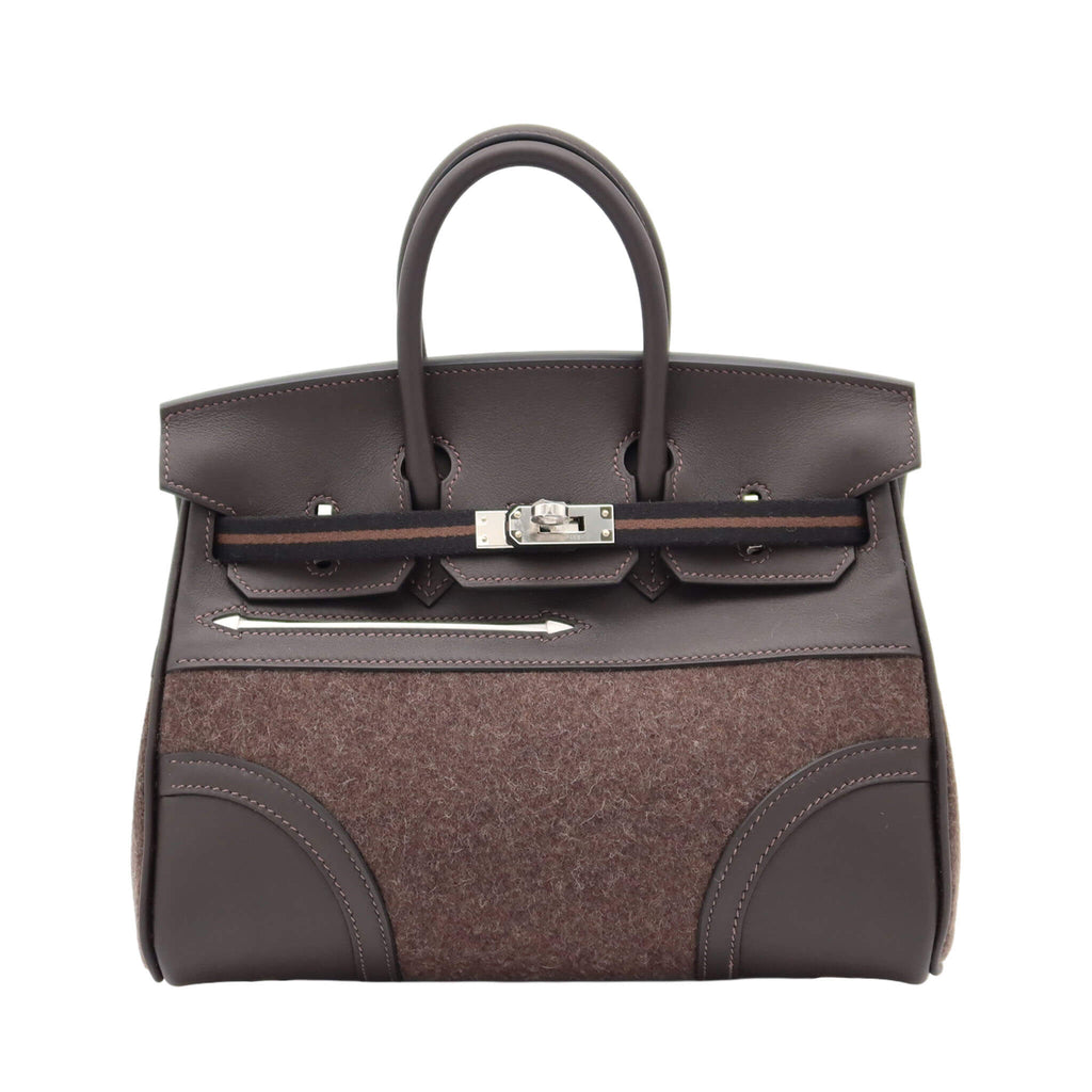 バーキン25 ゴーチーム エベンヌ／ショコラ／ニューホワイト スイフト