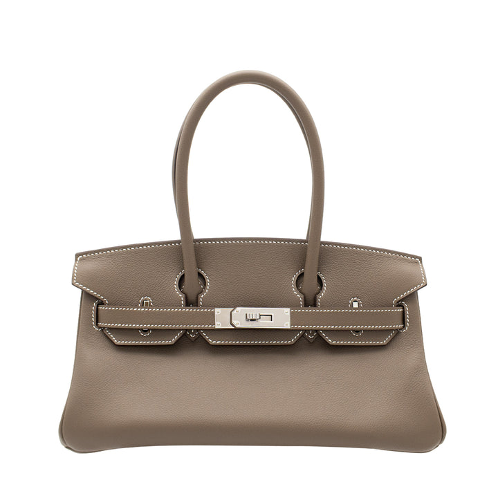 HERMES エルメス バーキンショルダー ライト 29 エトゥープ エバーカラー シルバー金具 K刻印 - GINZA CELIA