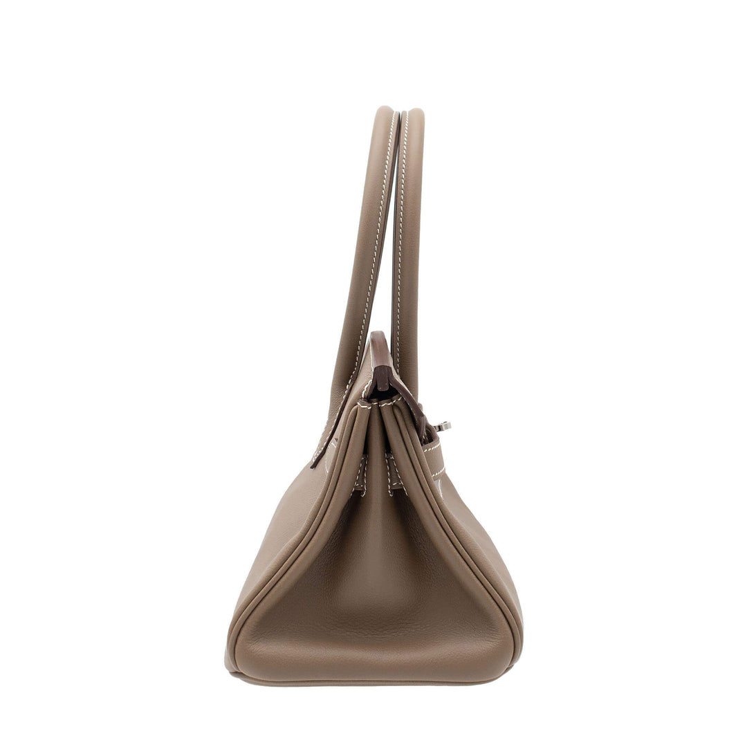 HERMES エルメス バーキンショルダー ライト 29 エトゥープ エバーカラー シルバー金具 K刻印 - GINZA CELIA