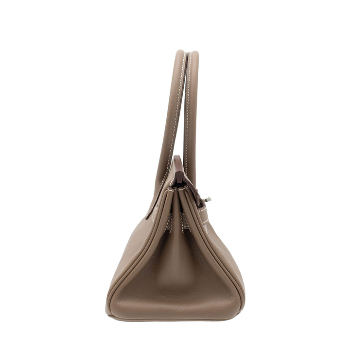 HERMES エルメス バーキンショルダー ライト 29 エトゥープ エバーカラー シルバー金具 K刻印 - GINZA CELIA