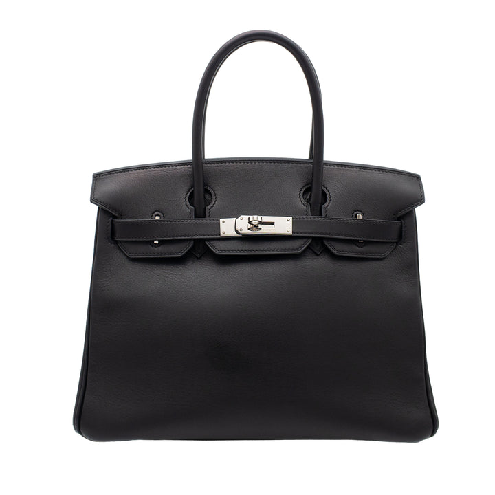 HERMES エルメス バーキン30 ブラック ヴォーガリバー シルバー金具 J刻印