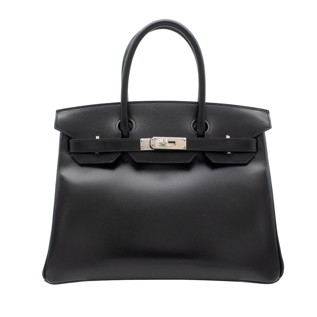 HERMES エルメス バーキン30 ブラック ボックスカーフ シルバー金具 K刻印 - GINZA CELIA