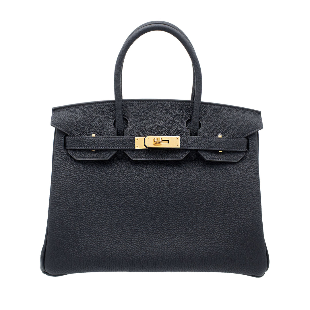 HERMÈS Birkin 30 Caban Togo Gold Hardware (GHW) Stamp G