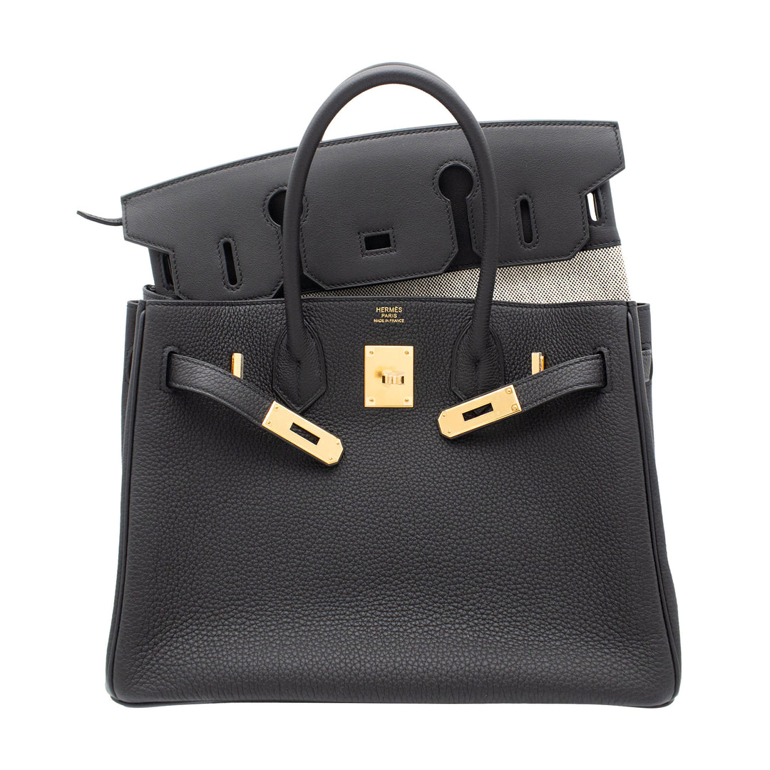 HERMES エルメス バーキン30 3 EN 1 ブラック/エクリュ トゴ/スイフト/トワル ゴールド金具 U刻印 - GINZA CELIA