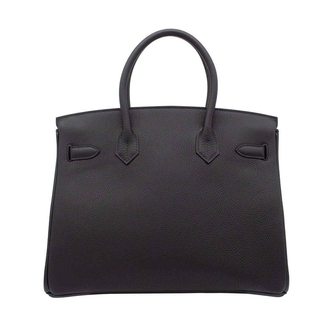 HERMES エルメス バーキン30 ブラック トゴ シャンパンゴールド金具 K刻印 - GINZA CELIA