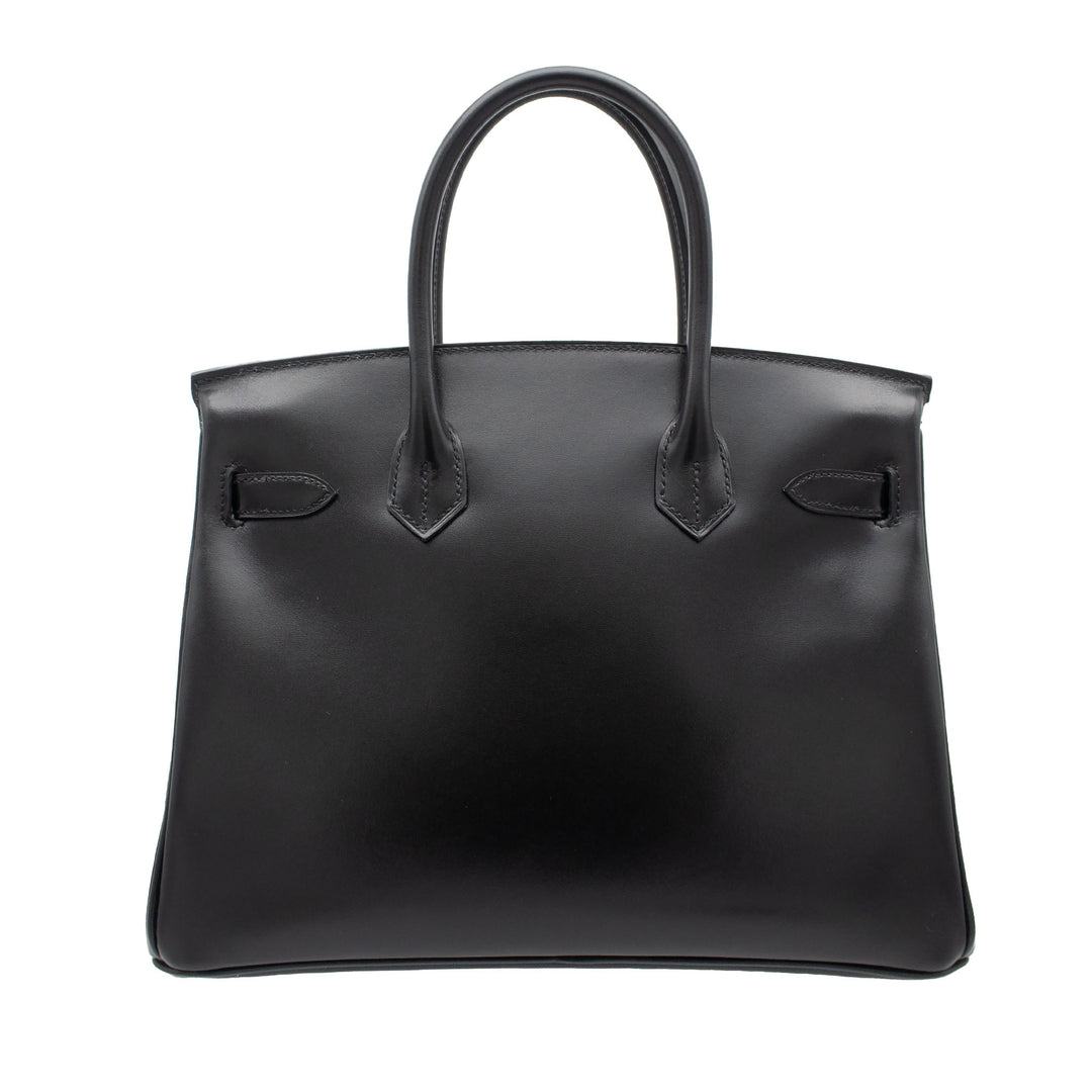 HERMES エルメス バーキン30 ブラック ボックスカーフ シルバー金具 K刻印 - GINZA CELIA