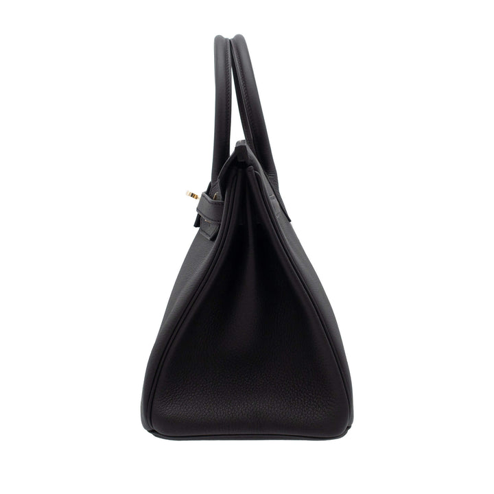 HERMES エルメス バーキン30 ブラック トゴ シャンパンゴールド金具 K刻印 - GINZA CELIA