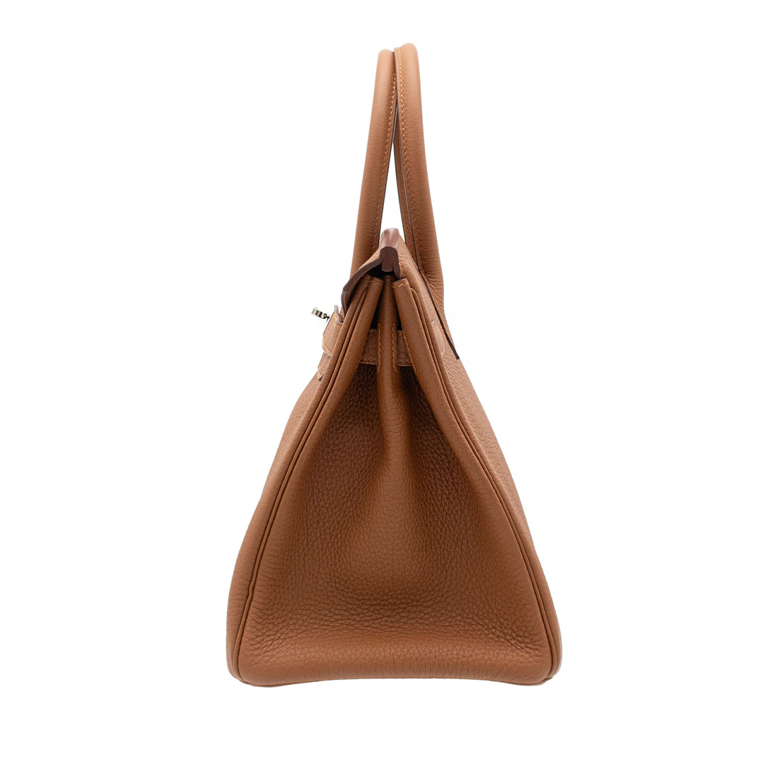 HERMES エルメス バーキン30 オーフィサー ゴールド/ジョーヌアンブル トゴ/スイフト シルバー金具 C刻印 - GINZA CELIA