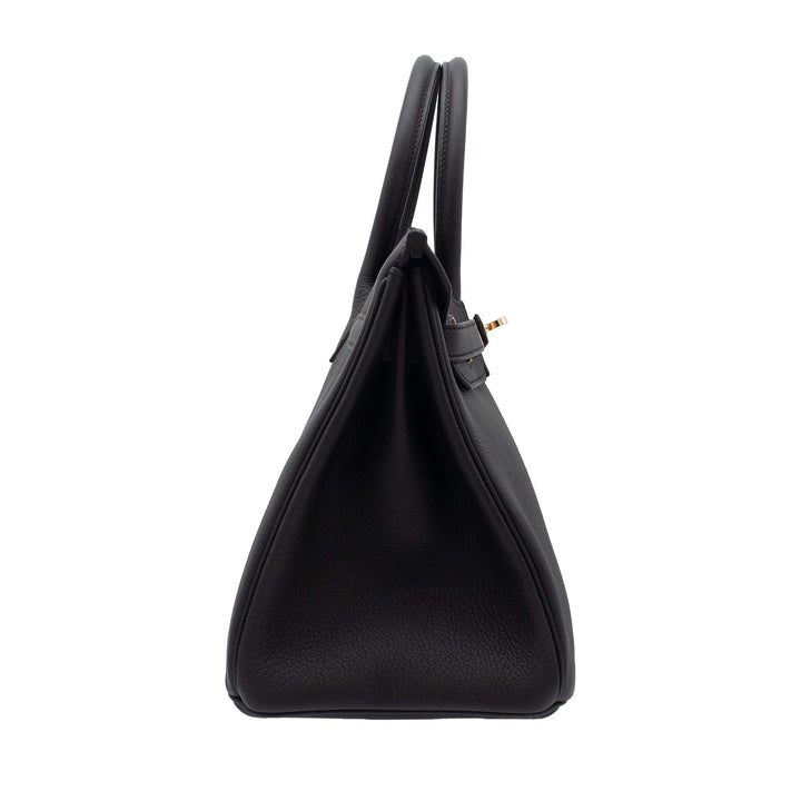 HERMES エルメス バーキン30 ブラック トゴ シャンパンゴールド金具 K刻印 - GINZA CELIA