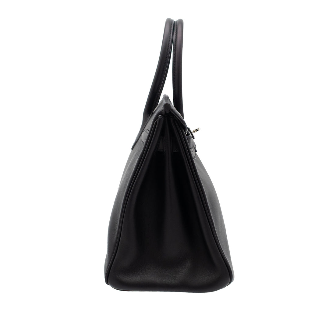 HERMES エルメス バーキン30 ブラック ヴォーガリバー シルバー金具 J刻印