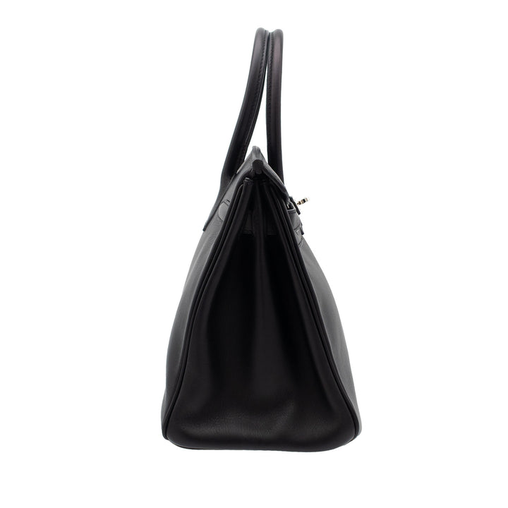 HERMES エルメス バーキン30 ブラック ヴォーガリバー シルバー金具 J刻印