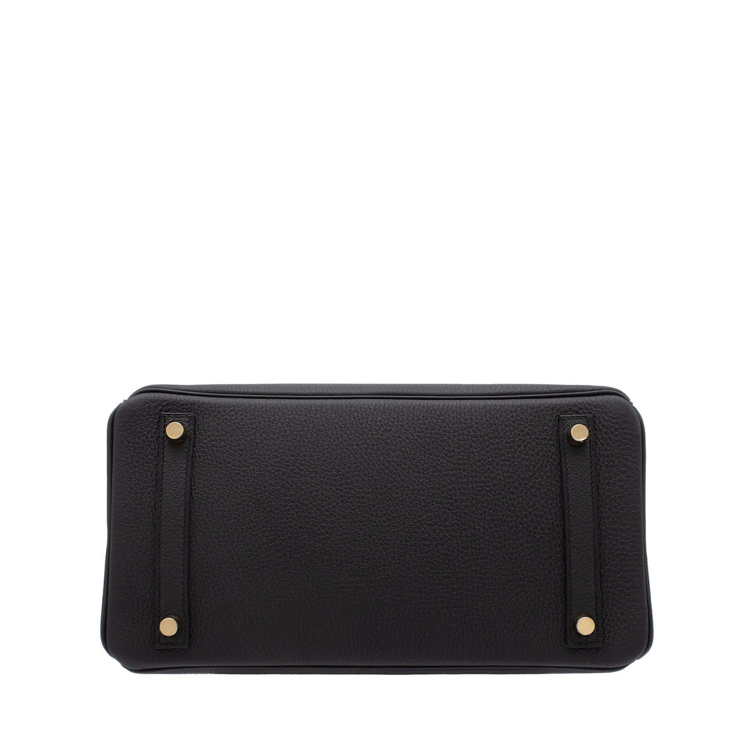 HERMES エルメス バーキン30 ブラック トゴ シャンパンゴールド金具 K刻印 - GINZA CELIA